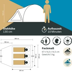 Skandika Dale 3 Sleeper Tent
