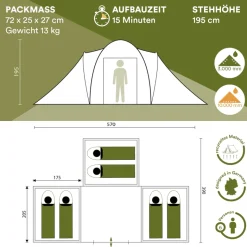 Skandika Daytona XXL koepeltent