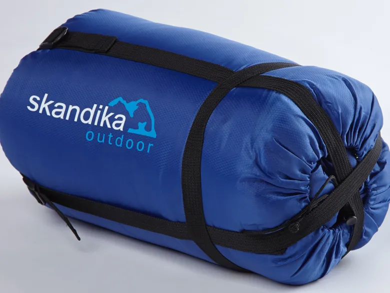 Skandika Dundee Flannel-L blauwe Slaapzak