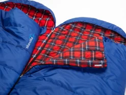 Skandika Dundee Flannel-L blauwe Slaapzak