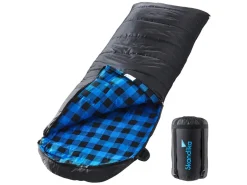 Skandika Dundee Flannel-L zwarte Slaapzak