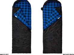 Skandika Dundee Flannel-R zwarte Slaapzak
