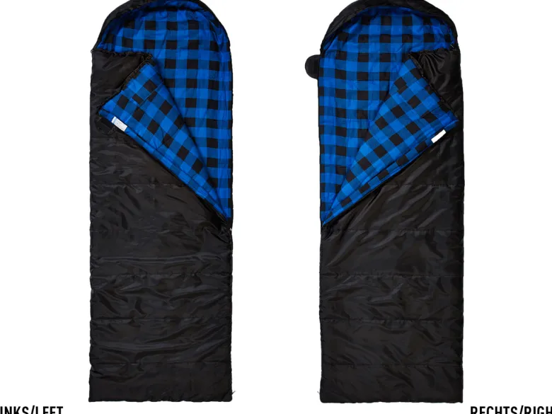 Skandika Dundee Flannel-R zwarte Slaapzak