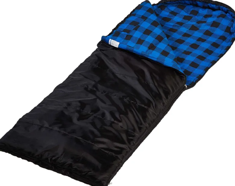 Skandika Dundee Flannel-R zwarte Slaapzak