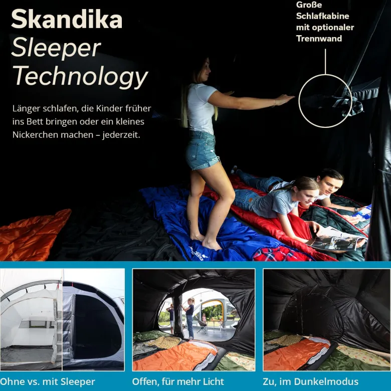 Skandika Egersund 5 XL Sleeper Protect tunneltent