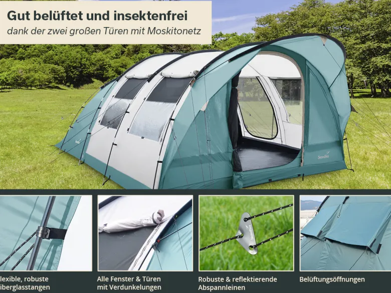 Skandika Egersund 5 XL Sleeper Protect tunneltent