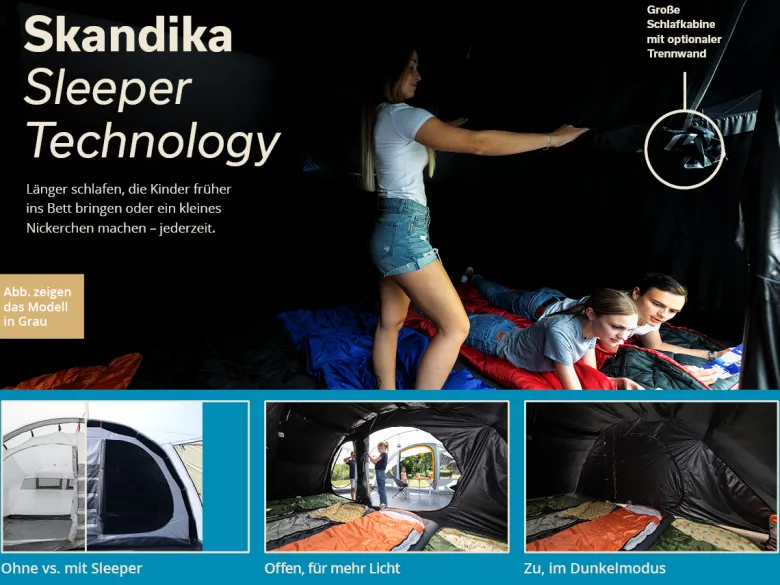 Skandika Egersund 5 XL Sleeper Protect tunneltent