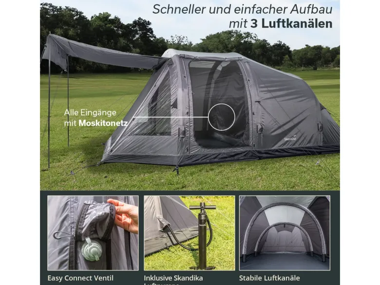 Skandika Folldal 4 Air-Rise Opblaasbare Tent