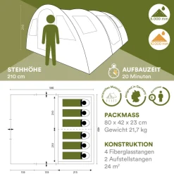 Skandika Gotland 6 Boho tunneltent