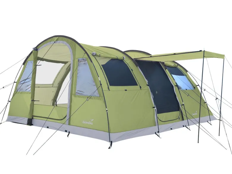 Skandika Gotland 4 groene Tunneltent