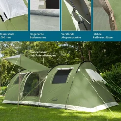 Skandika Gotland 5 tunneltent - Green