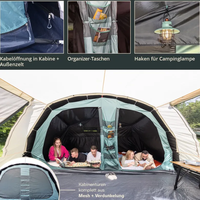 Skandika Hafslo 5 Sleeper Protect tunneltent
