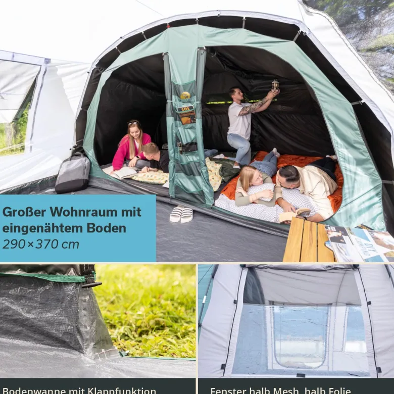 Skandika Hafslo 5 XL Sleeper Protect tunneltent