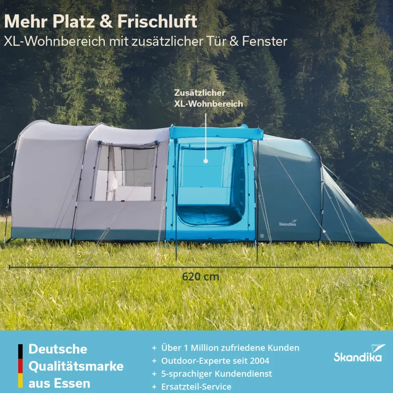 Skandika Hafslo 5 XL Sleeper Protect tunneltent