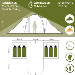 Skandika Hammerfest 6 Plus Tent