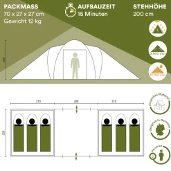 Skandika Hammerfest 6 Sleeper Protect Koepeltent