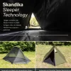 Skandika Hemus 2 Sleeper trekkers­tent - donkere slaapcabine