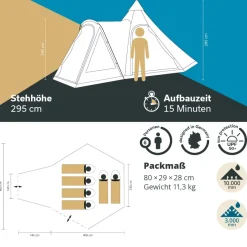 Skandika Hetta 460 Protect Plus tent