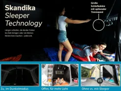 Skandika Hurricane 12 Sleeper Protect tunneltent