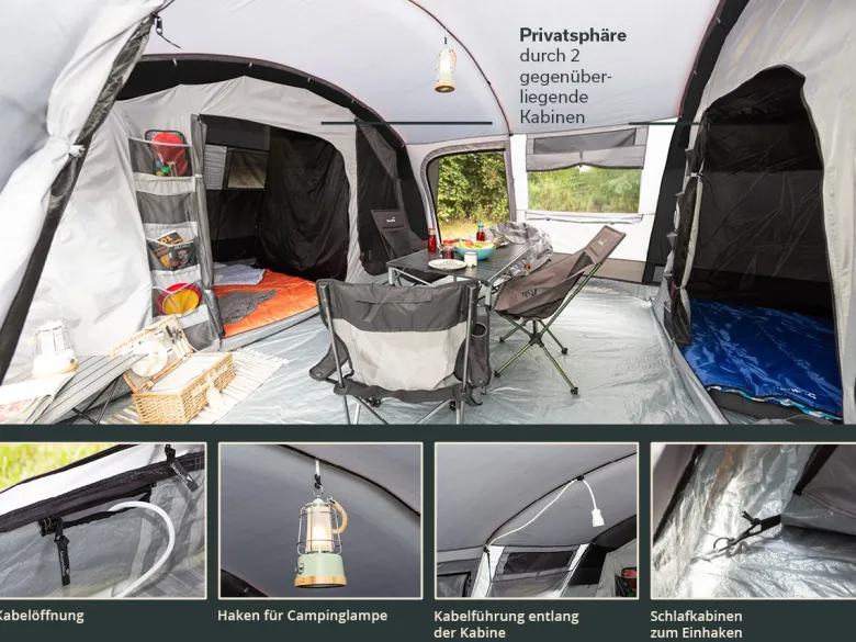 Skandika Hurricane 12 Sleeper Protect tunneltent