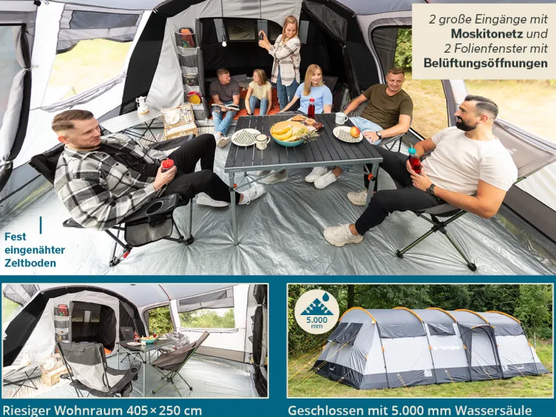 Skandika Hurricane 12 Sleeper Protect tunneltent