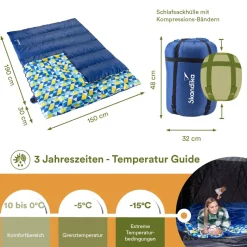 Skandika Iceland Double Flannel Slaapzak
