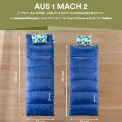 Skandika Iceland Double Flannel Slaapzak