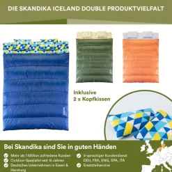 Skandika Iceland Double Flannel Slaapzak