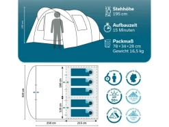 Skandika Isken 5 Sleeper Protect tunneltent