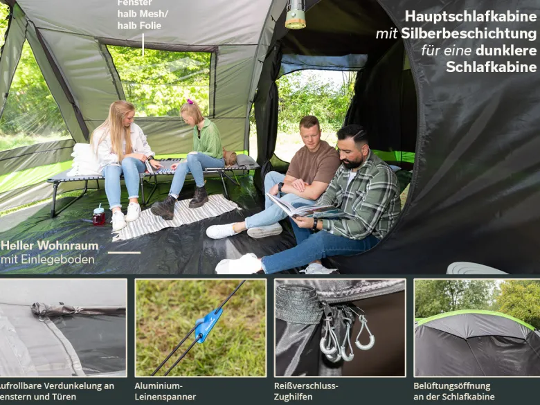 Skandika Kambo 12 tunneltent