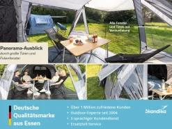 Skandika Kambo 6 tunneltent - Grey