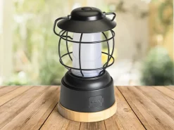 Skandika Kiruna Jord LED retro lamp met powerbank