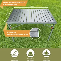 Skandika Maikku Aluminium Campingtafel