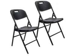 Skandika Masi set van 2 klapstoelen - Black