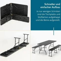 Skandika Masi tafel met 2 banken