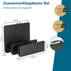 Skandika Masi tafel met 2 banken