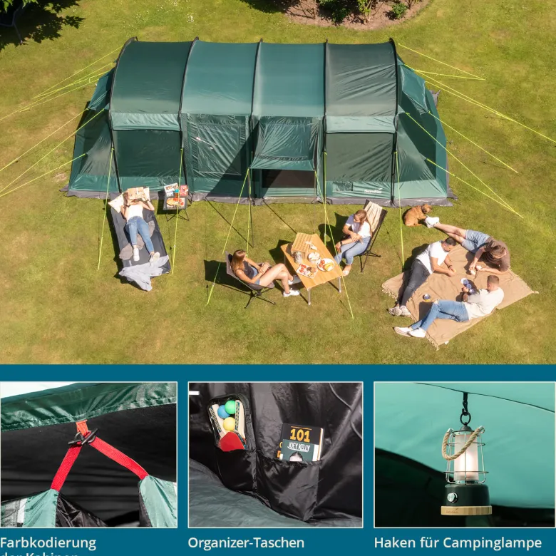 Skandika Montana 8 Sleeper Tunneltent