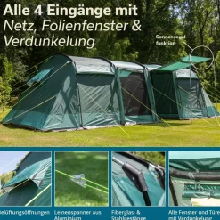 Skandika Montana 8 Sleeper Tunneltent