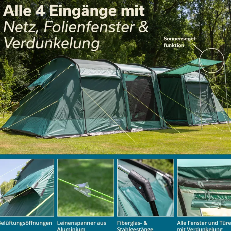 Skandika Montana 8 Sleeper Tunneltent