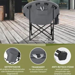 Skandika Moonchair Sirkka vouwstoel