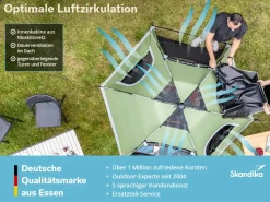 Skandika Namsos 2 Sleeper Quick Start koepeltent