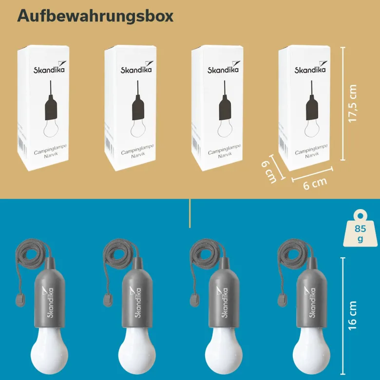 Skandika Narvik LED set van 4 hanglampen - Grey