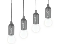 Skandika Narvik LED set van 4 hanglampen - Grey