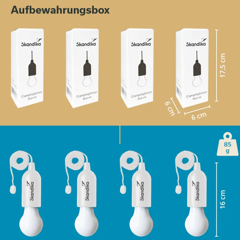 Skandika Narvik LED set van 4 hanglampen - White