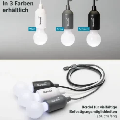 Skandika Narvik LED set van 4 hanglampen - White