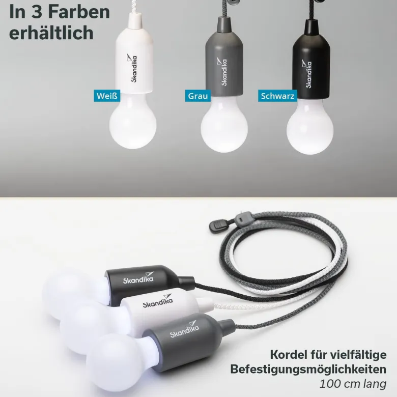 Skandika Narvik LED set van 4 hanglampen - White