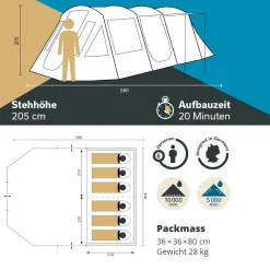 Skandika Nordland Sleeper 6 Tunneltent