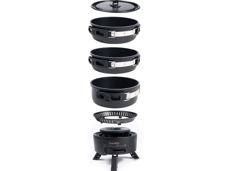 Skandika Rask hybride elektrische gasbarbecue - Black