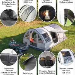 Skandika Simo 4 Tunneltent