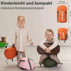 Skandika Soti rechthoekige kinder slaapzak - Vos